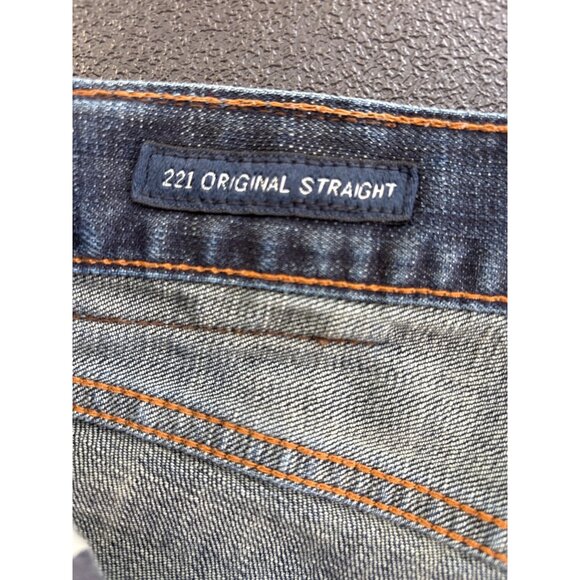 Lucky Brand Men's Blue Denim 221 Original Straight Jeans 34x32 - Picture 5 of 12